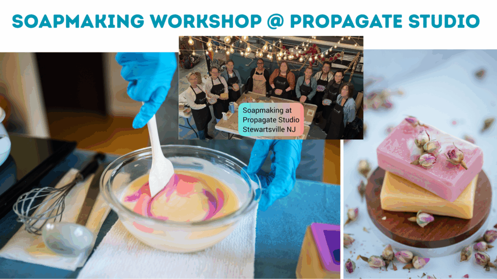 A picture showing participants of soapmaking workshop at propagate studio